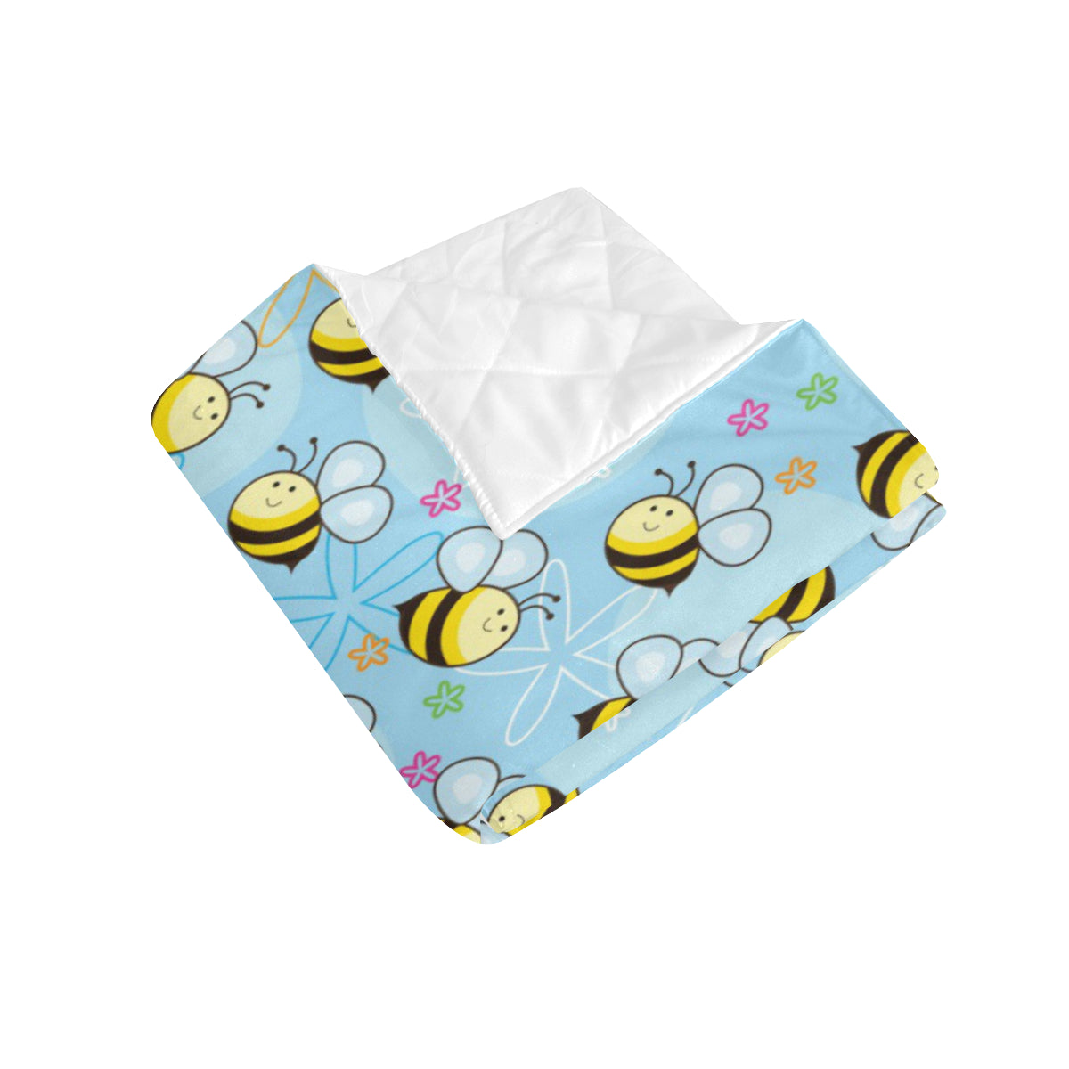 Bee Pattern Print Design BEE03 Premium Quilt