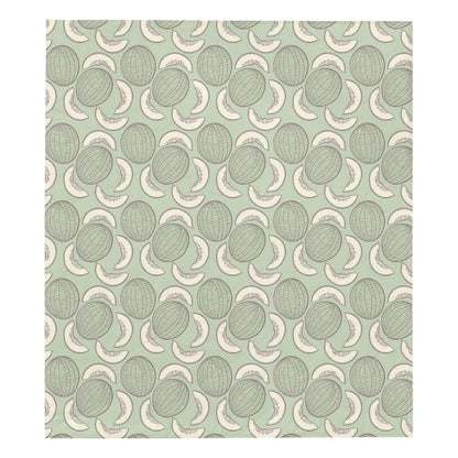 Cantaloupe Pattern Print Design 01 Premium Quilt