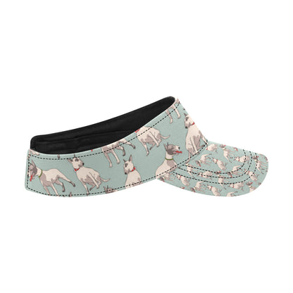 Bull Terrier Cute Print Pattern Unisex Sun Visor