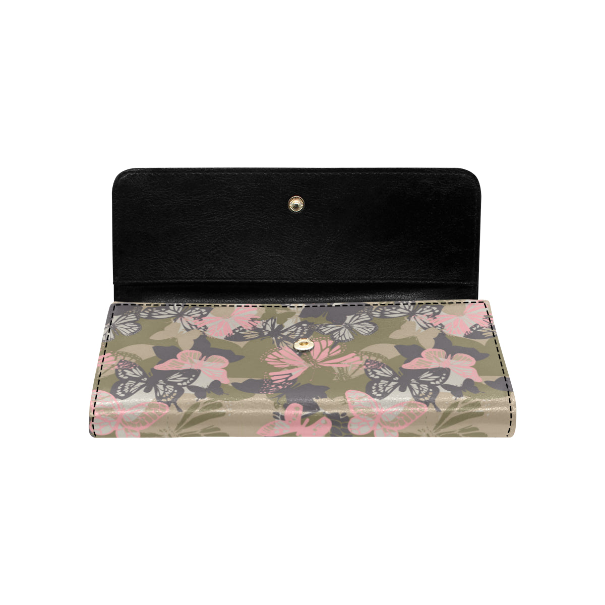 Butterfly camouflage Women's Trifold Wallet