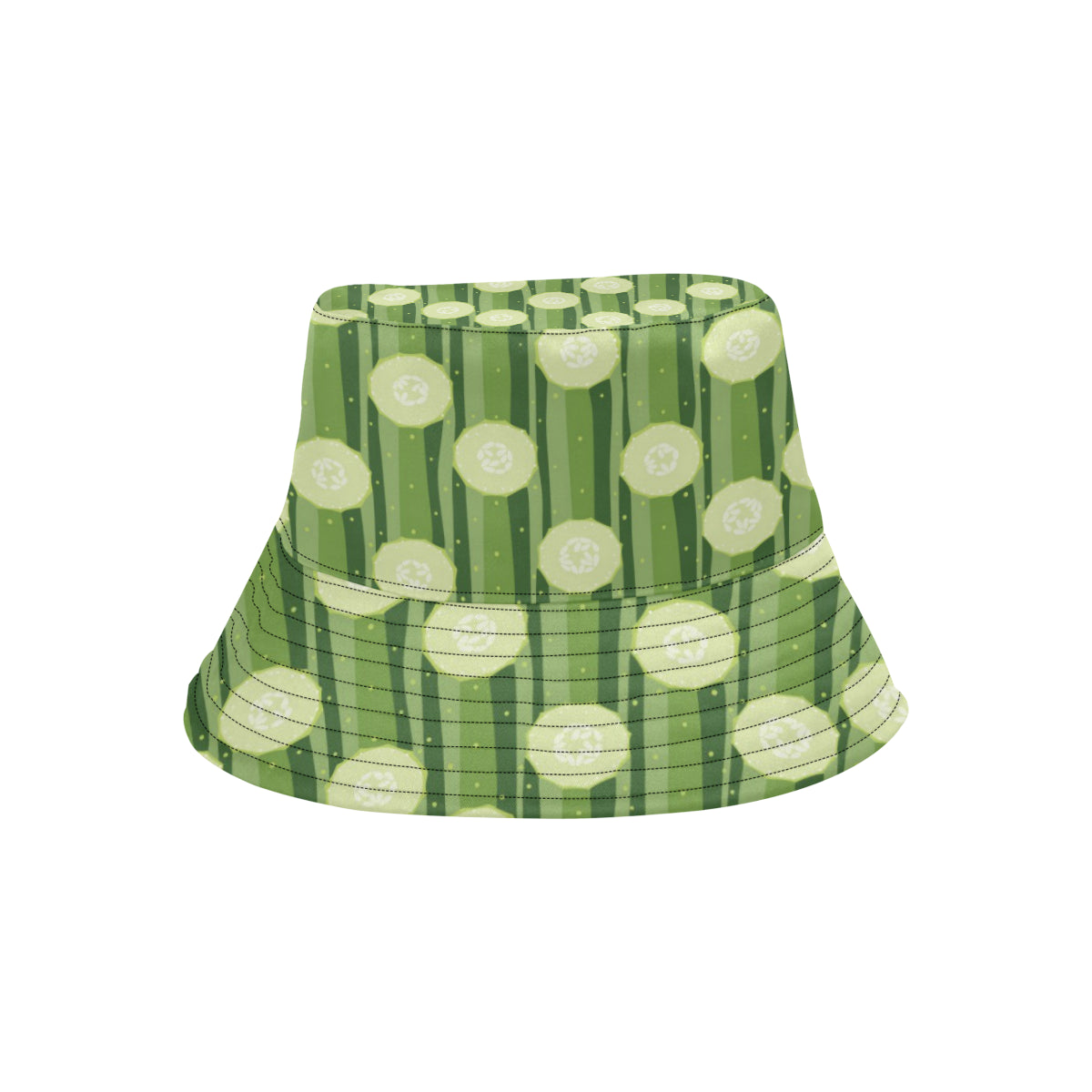 Cucumber Pattern Print Design CC03 Unisex Bucket Hat