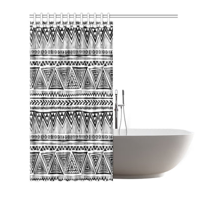 Draw Tribal Aztec Shower Curtain