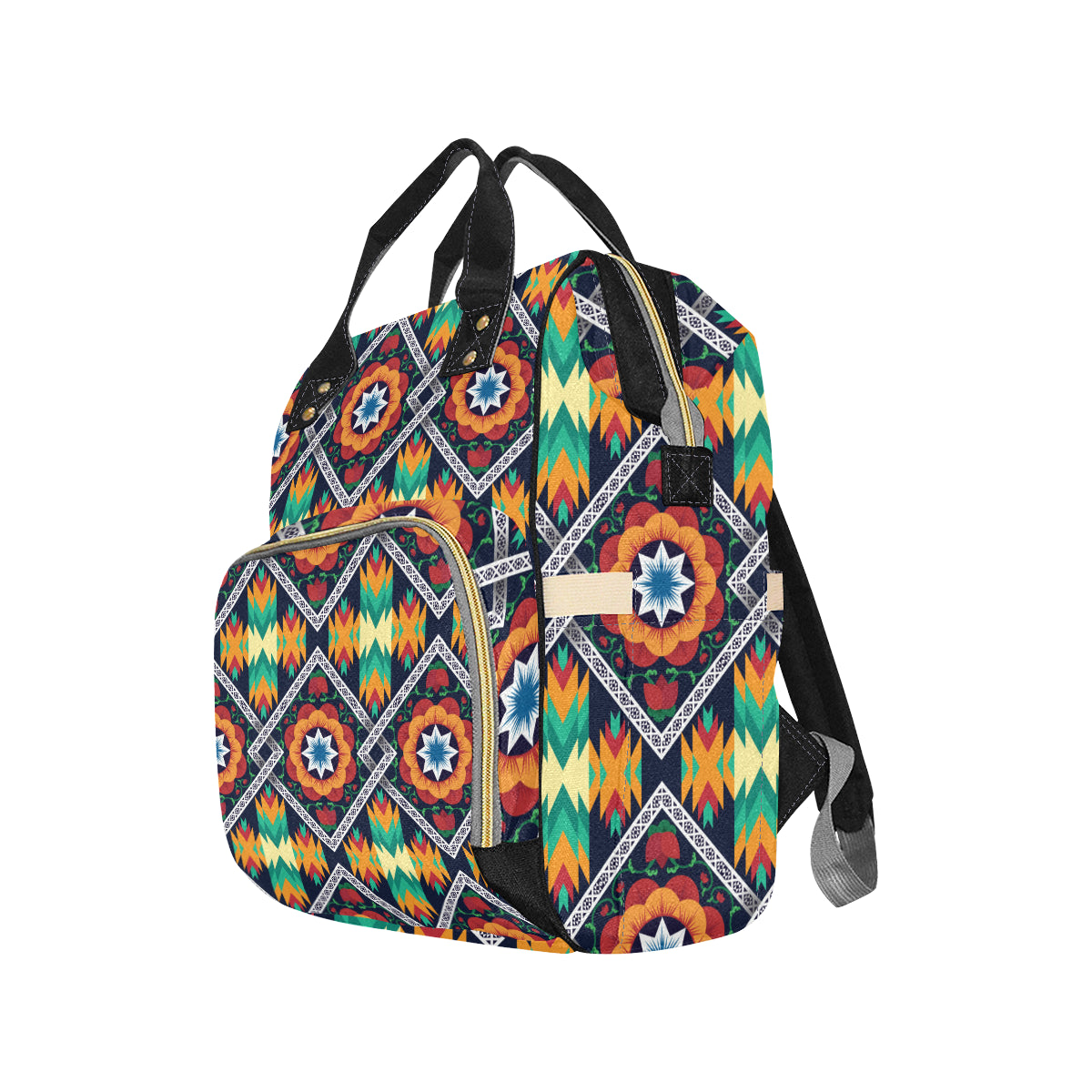 African Kente Diaper Bag Backpack