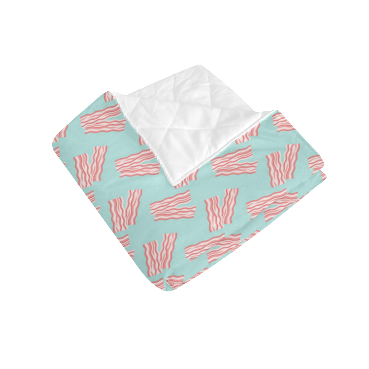 Bacon Pattern Print Design 04 Premium Quilt