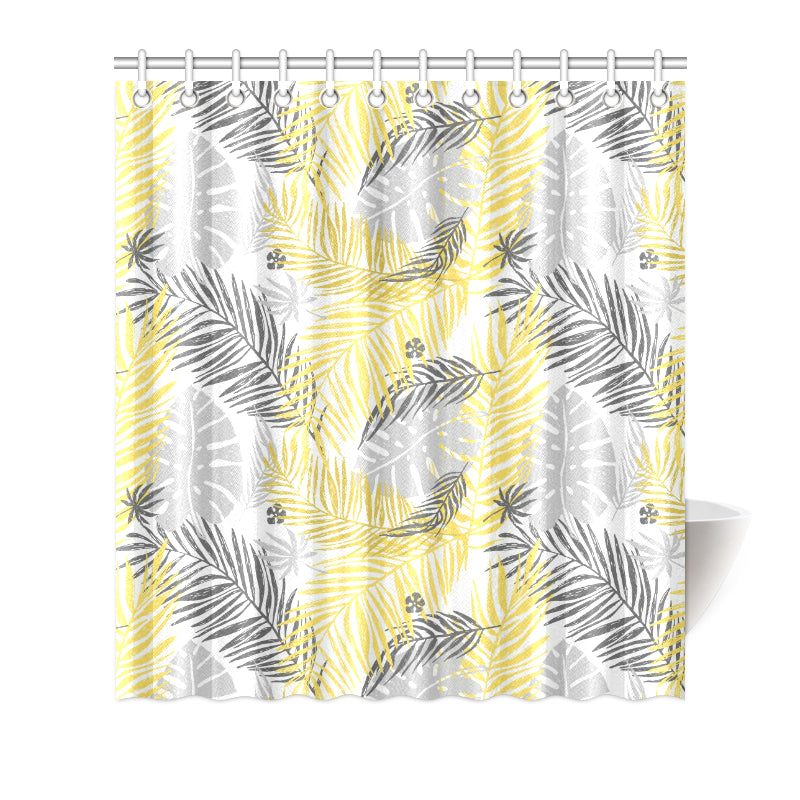 Palm Leaves Pattern Print Design PL012 Shower Curtain