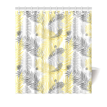 Palm Leaves Pattern Print Design PL012 Shower Curtain