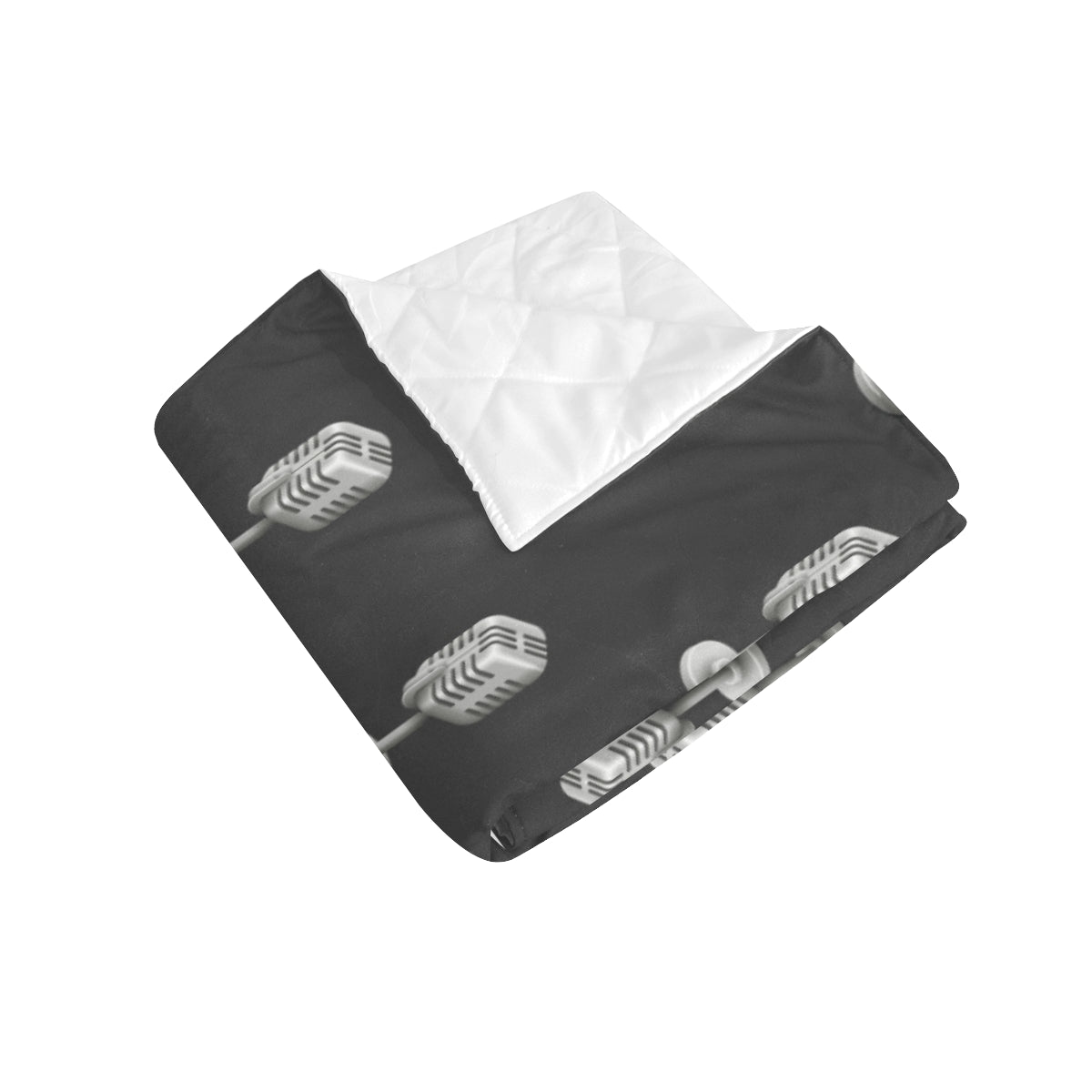 Microphone Vintage Pattern Print Design 01 Premium Quilt