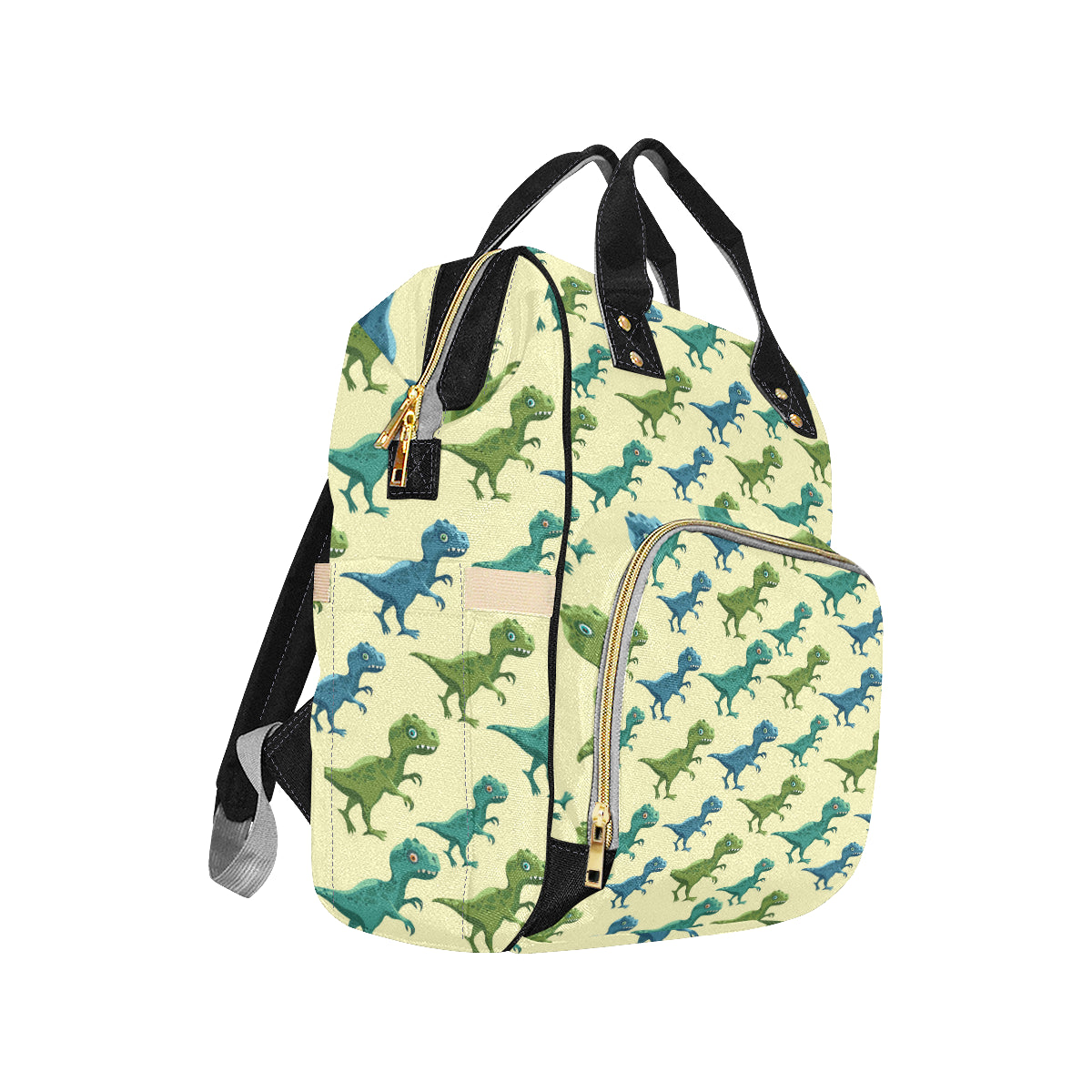 T Rex Pattern Print Design A04 Diaper Bag Backpack