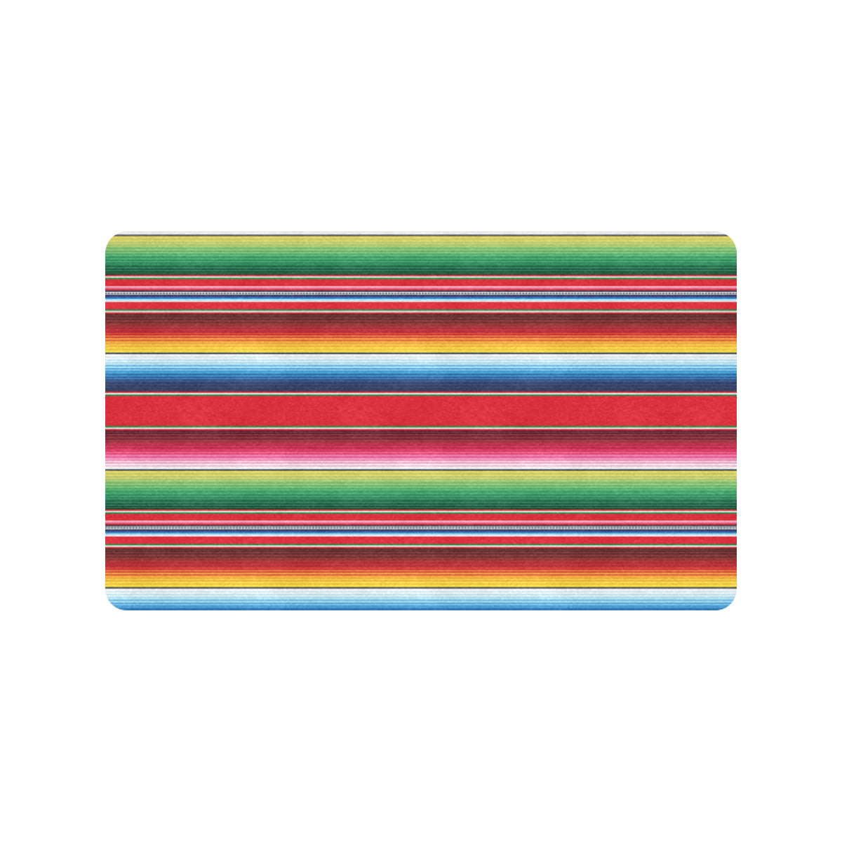 Serape Pattern Rubber Doormat