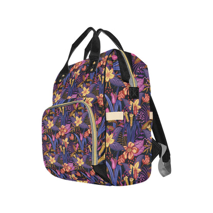 Lily Pattern Print Design LY016 Diaper Bag Backpack