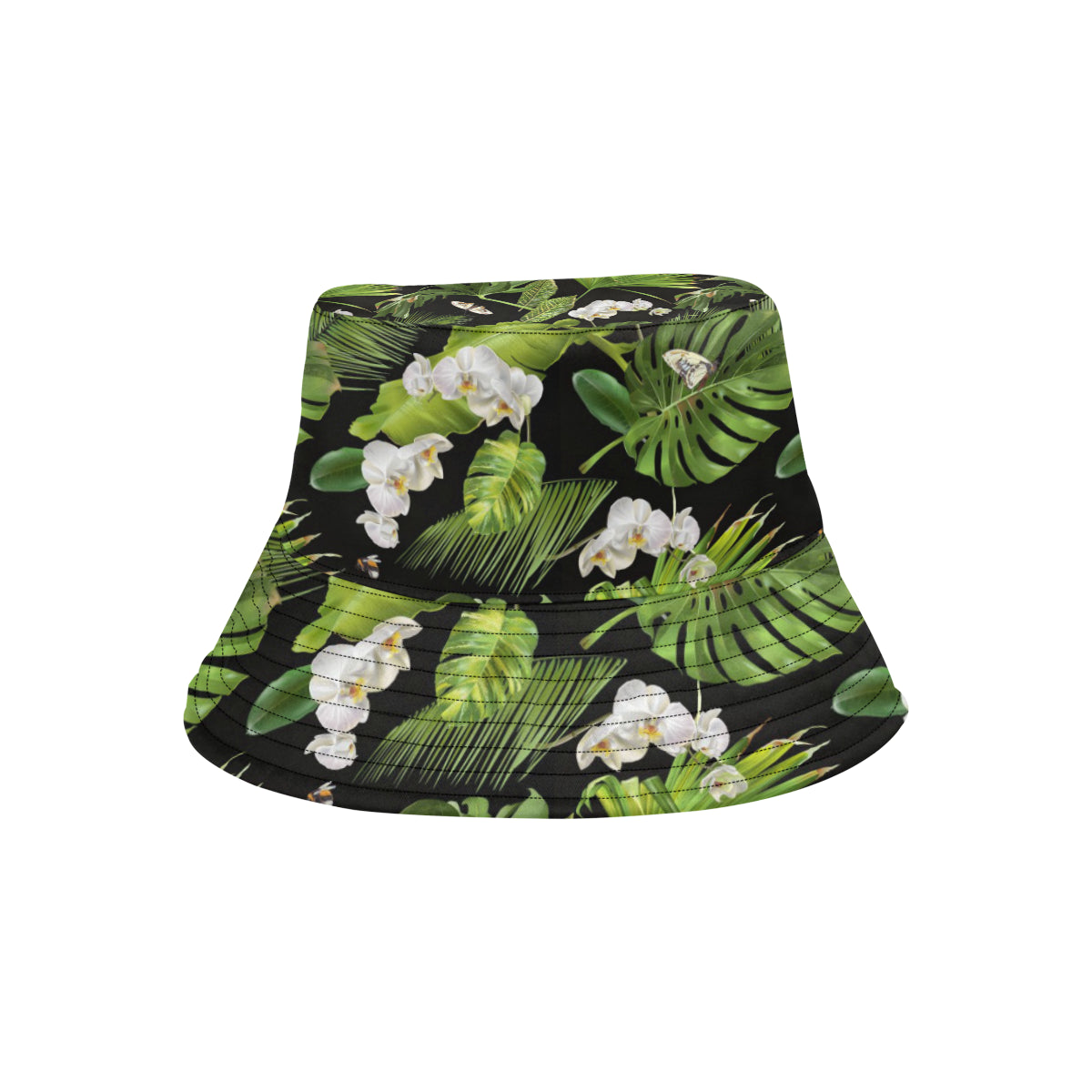 Tropical Flower Pattern Print Design TF026 Unisex Bucket Hat