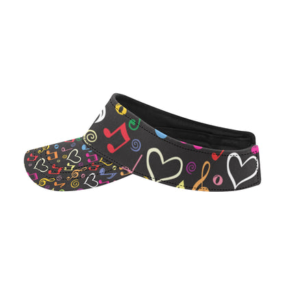 Music note Pattern Print Design A01 Unisex Sun Visor