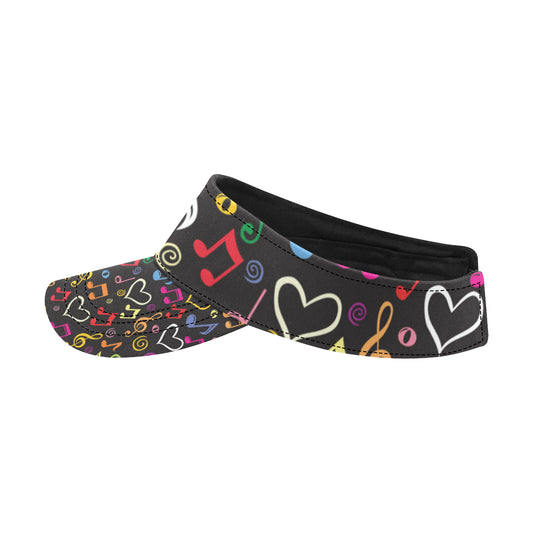 Music note Pattern Print Design A01 Unisex Sun Visor