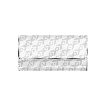 Brain cancer Pattern Print Design 02 Women's Trifold Wallet