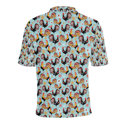 Rooster Themed Design Men Polo Shirt