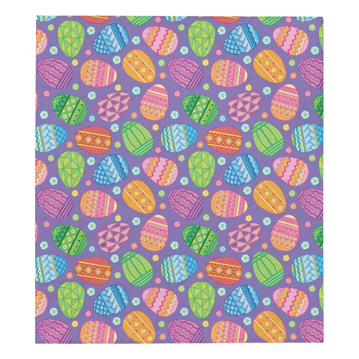 Easter Eggs Pattern Print Design RB010 Premium Quilt