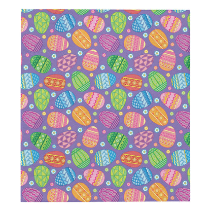 Easter Eggs Pattern Print Design RB010 Premium Quilt