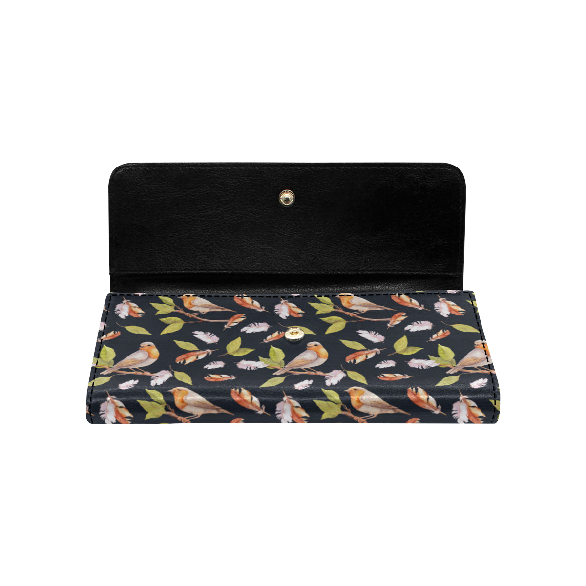 Birds Pattern Print Design 02 Women's Trifold Wallet