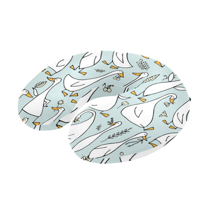 Goose Pattern Print Design 03 U-Shaped Travel Neck Pillow