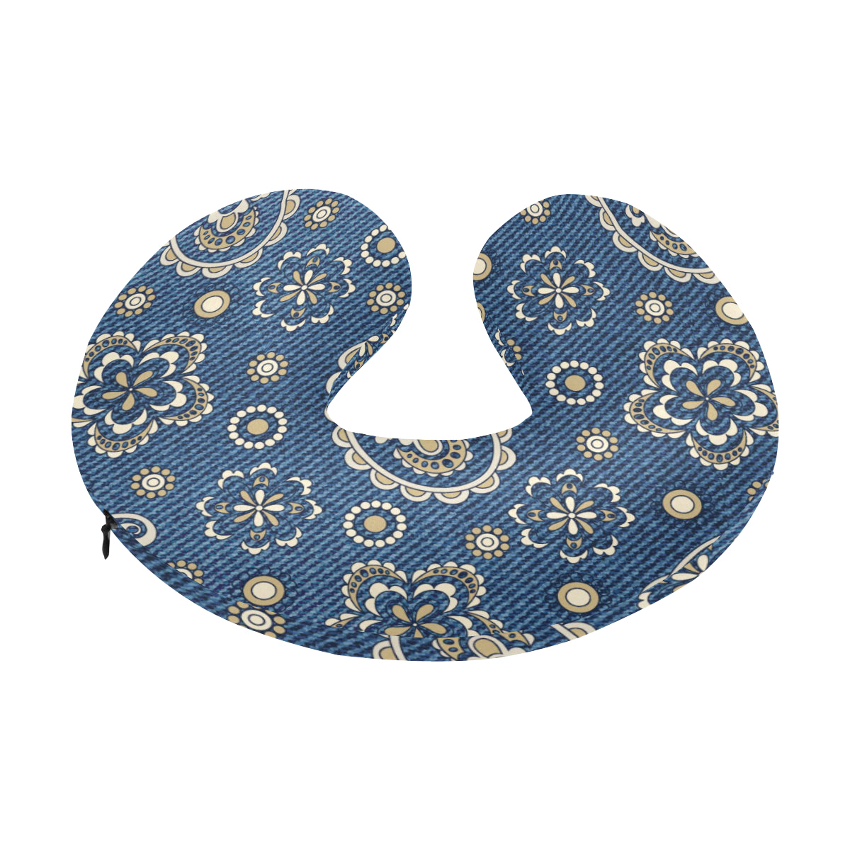 Jean Paisley Pattern Print Design 01 U-Shaped Travel Neck Pillow
