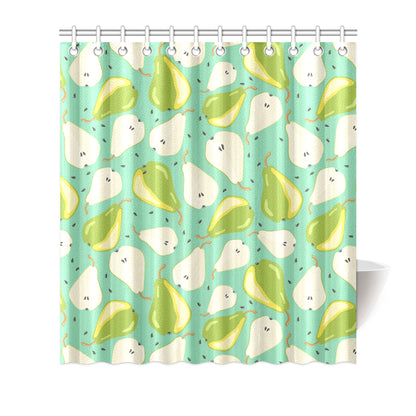 Pear Pattern Print Design PE04 Shower Curtain