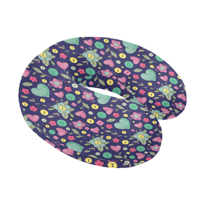 Crochet Pattern Print Design 02 U-Shaped Travel Neck Pillow