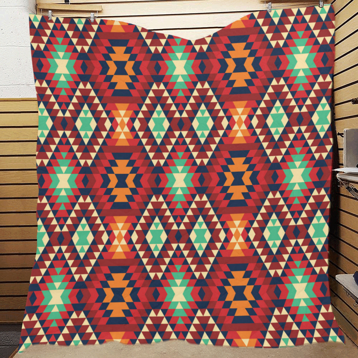 Native Pattern Print Design A07 Premium Quilt