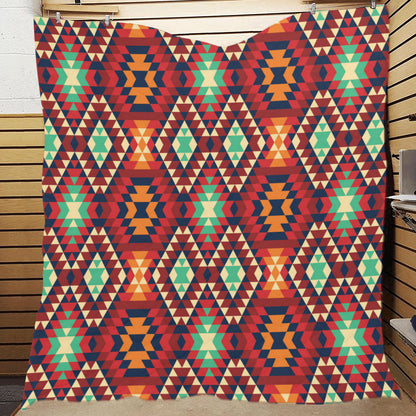 Native Pattern Print Design A07 Premium Quilt