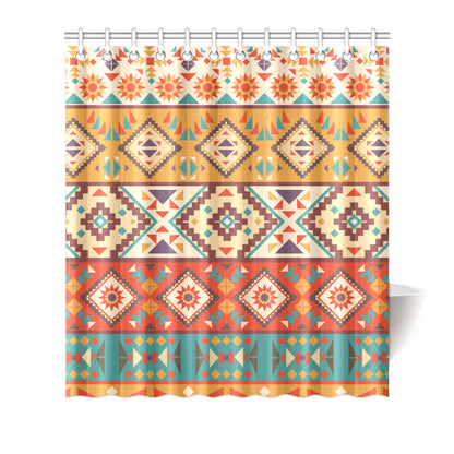 Navajo Pattern Print Design A01 Shower Curtain