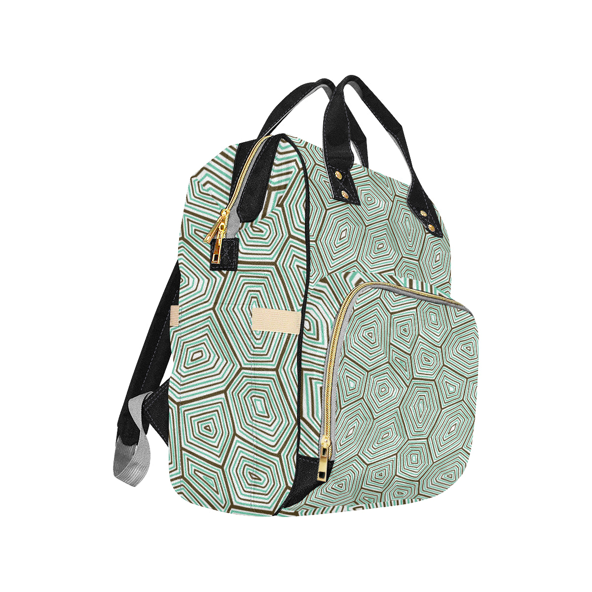 Sea Turtle Skin Print Diaper Bag Backpack
