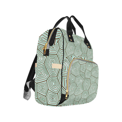 Sea Turtle Skin Print Diaper Bag Backpack