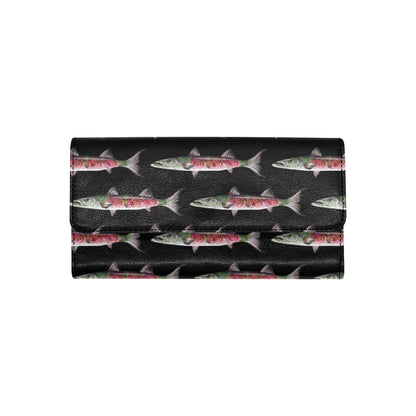 Barracuda Pattern Print Design 02 Women's Trifold Wallet