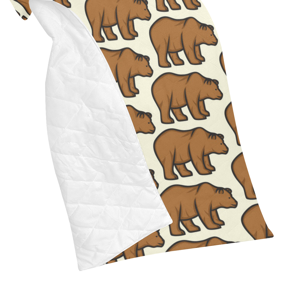 Bear Pattern Print Design BE05 Premium Quilt