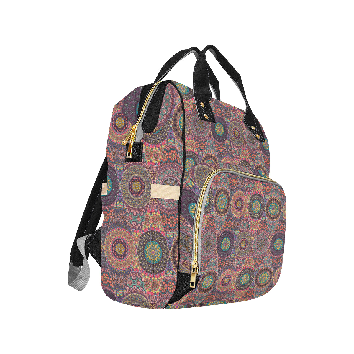 Bohemian Pattern Print Design 07 Diaper Bag Backpack