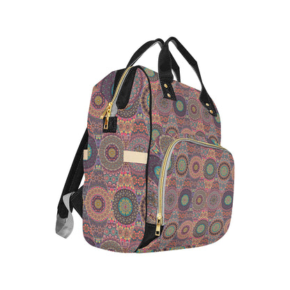 Bohemian Pattern Print Design 07 Diaper Bag Backpack