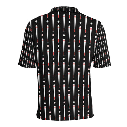 Baseball Pattern Print Design 03 Men Polo Shirt