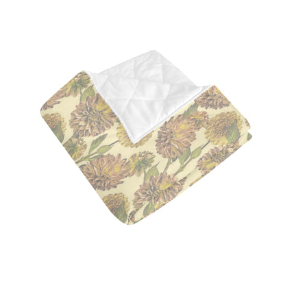 Dahlia Pattern Print Design DH09 Premium Quilt