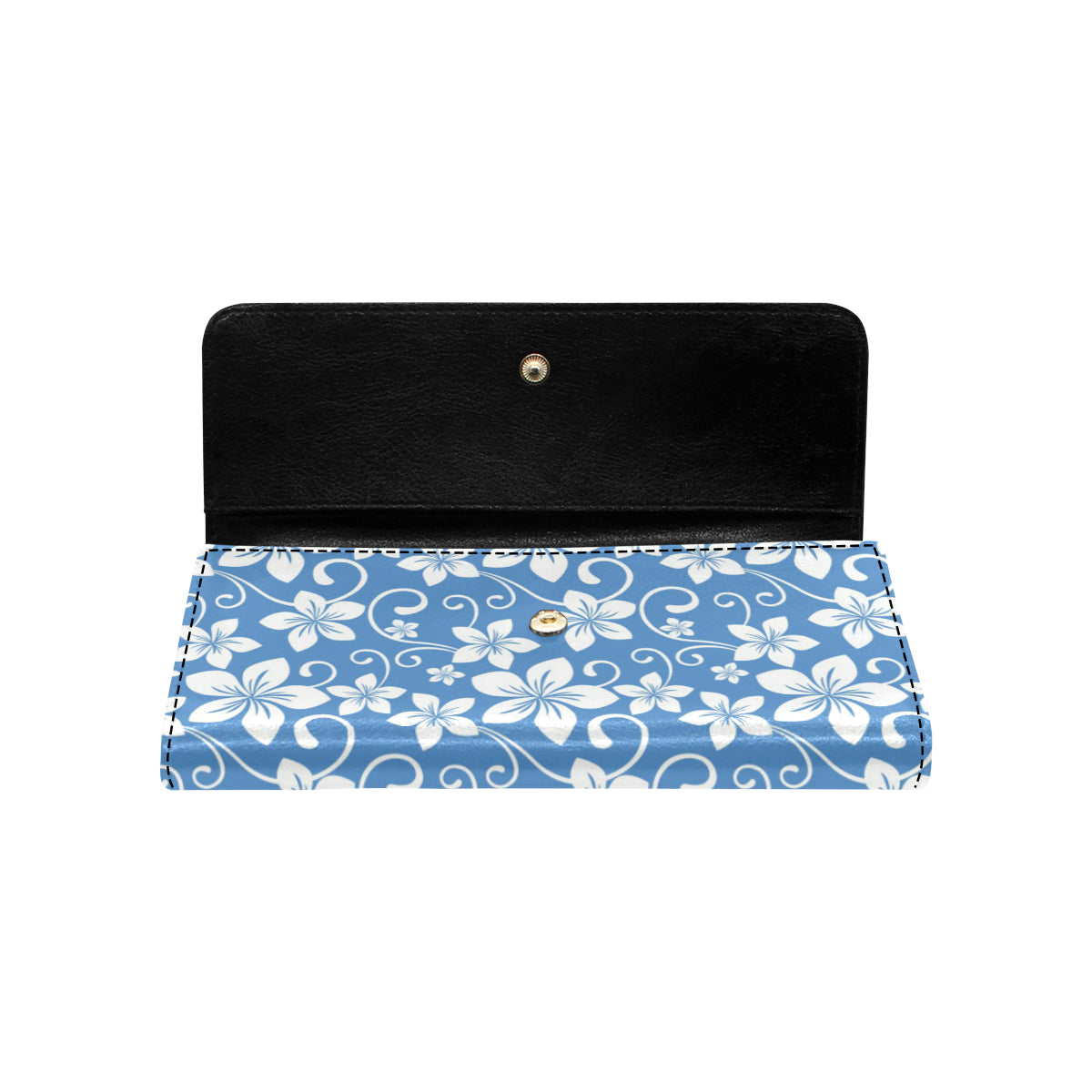 Hibiscus Pattern Print Design HB09 Women's Trifold Wallet