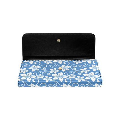 Hibiscus Pattern Print Design HB09 Women's Trifold Wallet