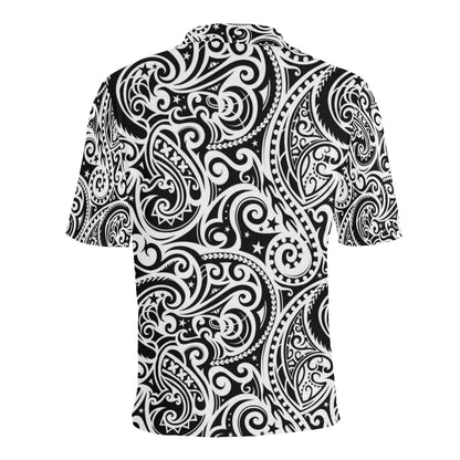 Polynesian Traditional Tribal Men Polo Shirt