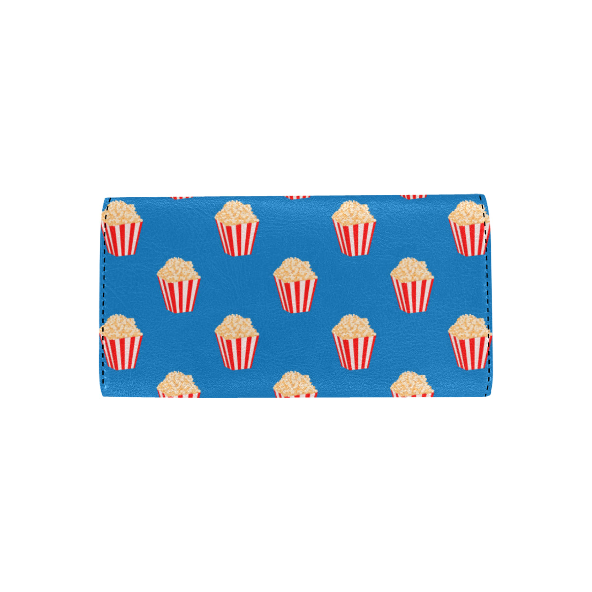 Popcorn Pattern Print Design A04 Women's Trifold Wallet