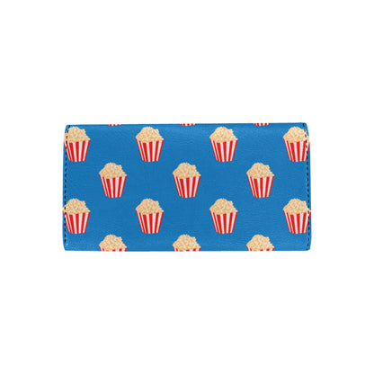 Popcorn Pattern Print Design A04 Women's Trifold Wallet