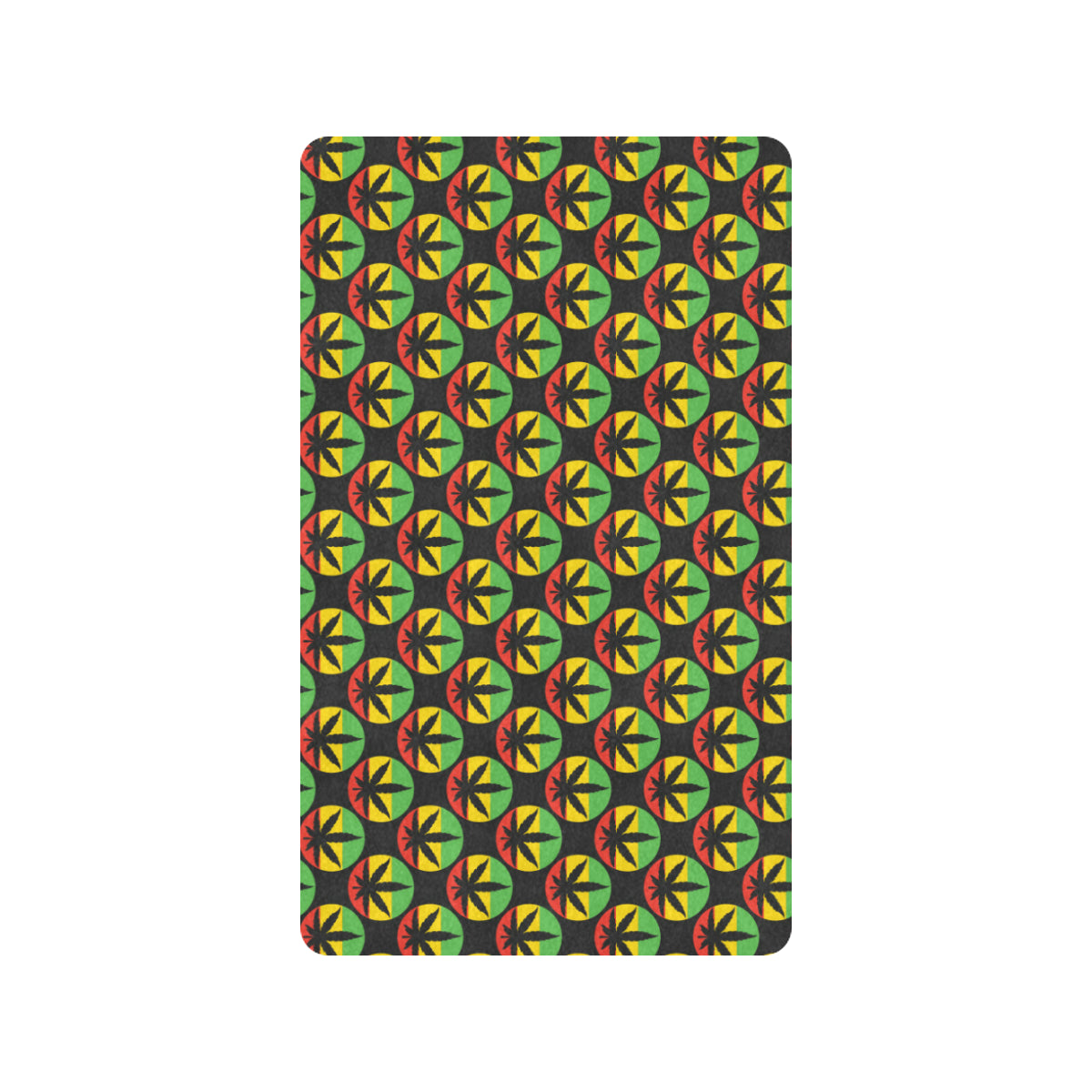Rasta Reggae Color Design Rubber Doormat