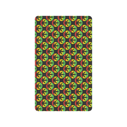 Rasta Reggae Color Design Rubber Doormat