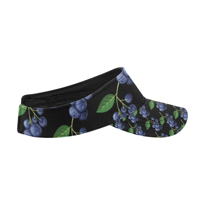 Blueberry Pattern Print Design BB01 Unisex Sun Visor