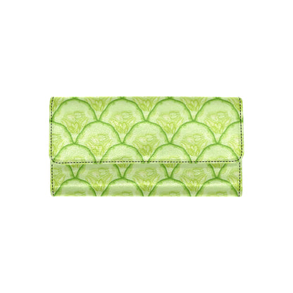 Cucumber Pattern Print Design CC04 Women's Trifold Wallet