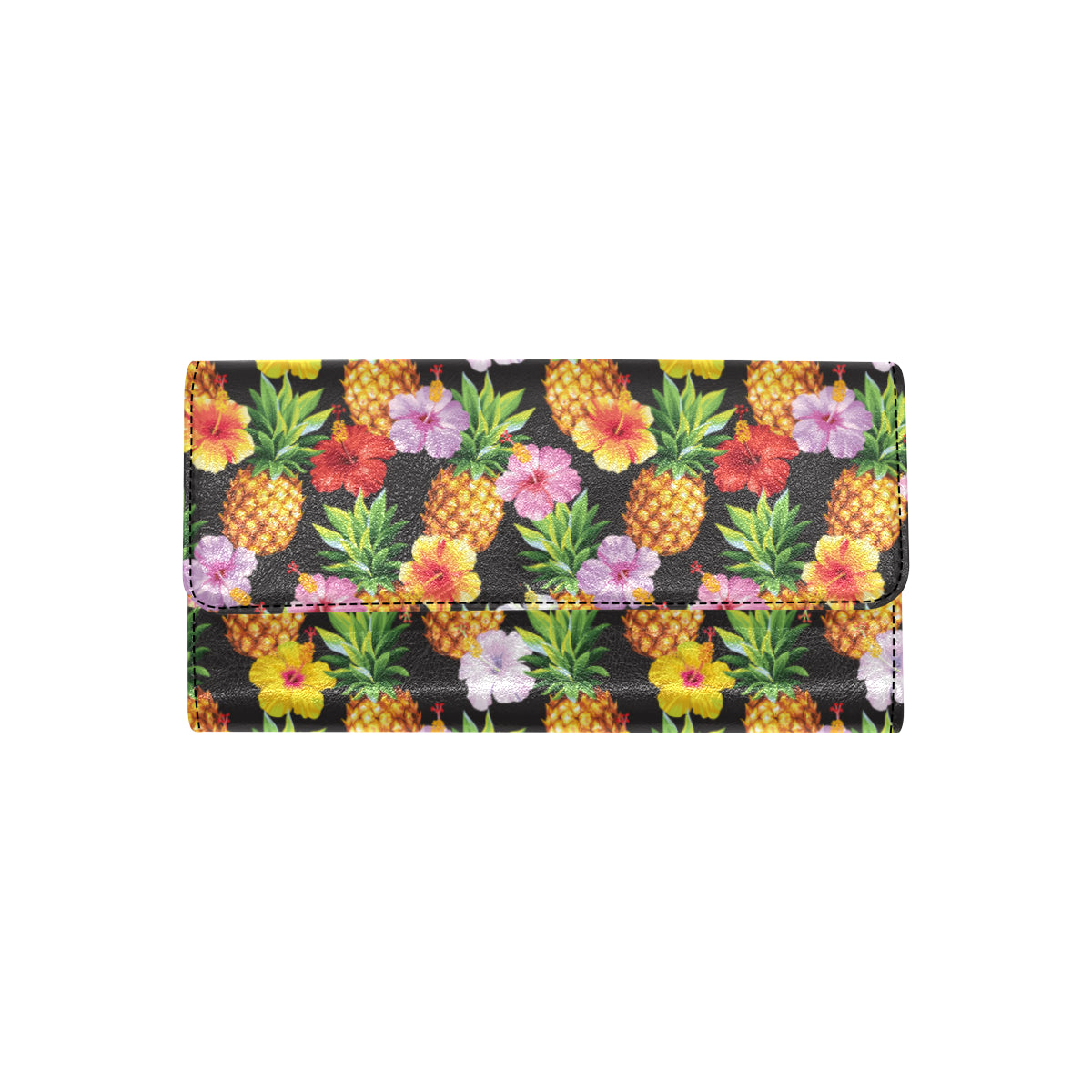 Pineapple Hibiscus Women's Trifold Wallet