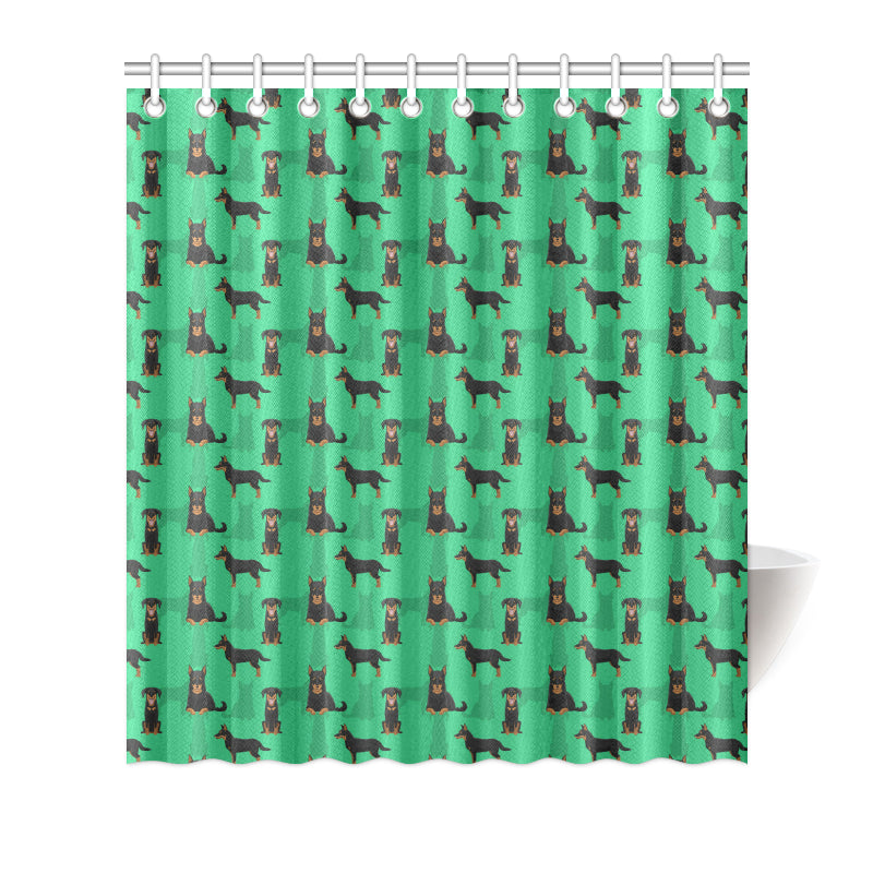 Beauceron Pattern Print Design 01 Shower Curtain