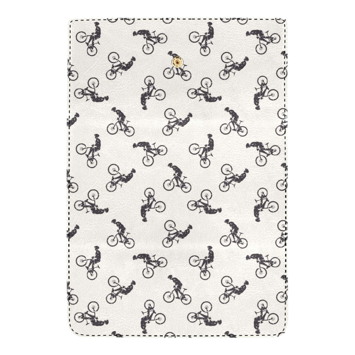 Mountain bike Pattern Print Design 01 Women's Trifold Wallet