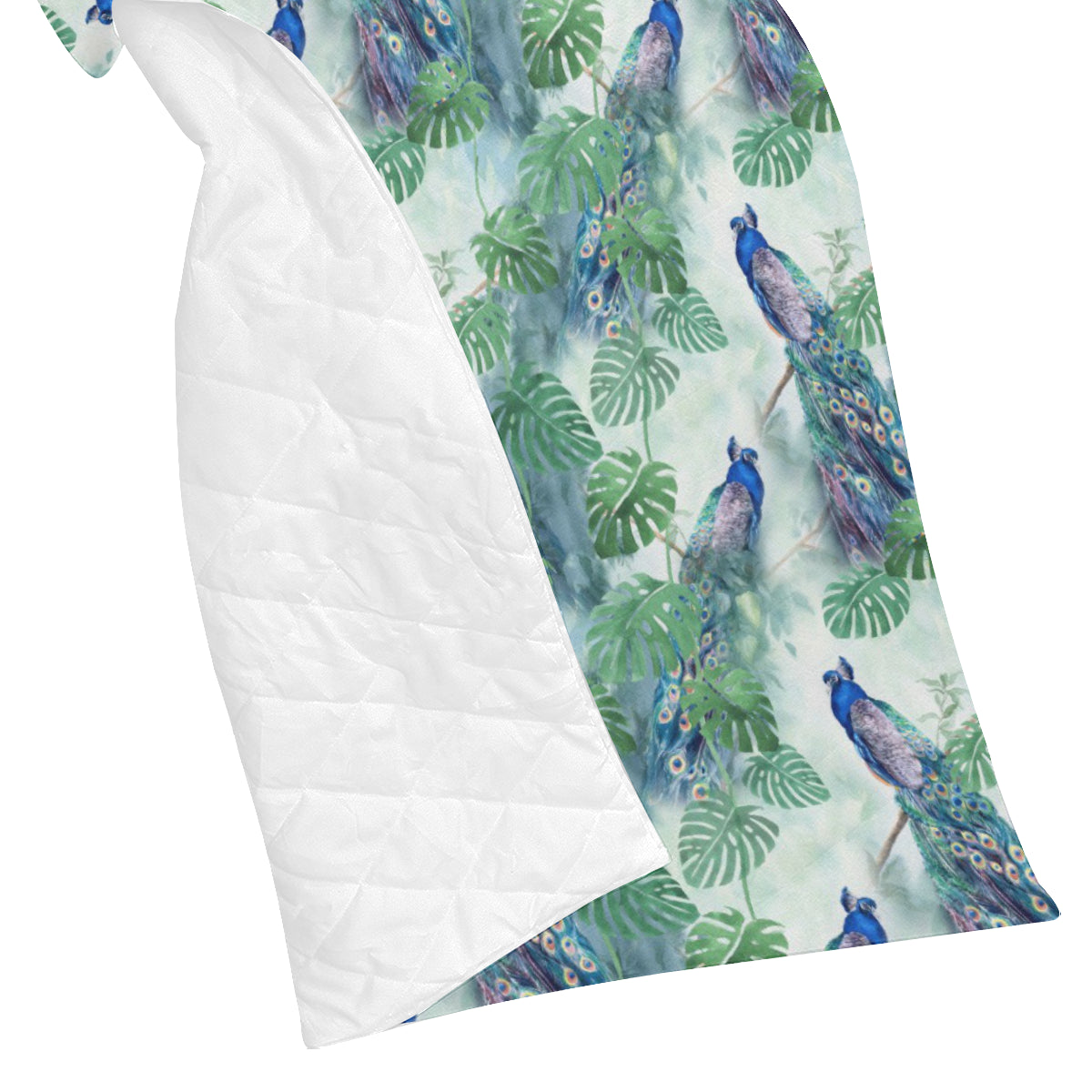Peacock Pattern Print Design A02 Premium Quilt